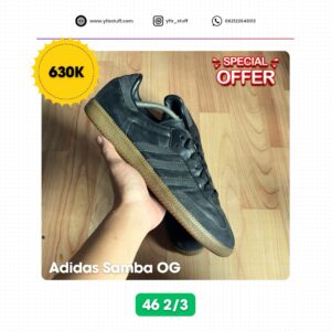 Adidas Samba OG - 46 2/3 (Used) Triple  Black